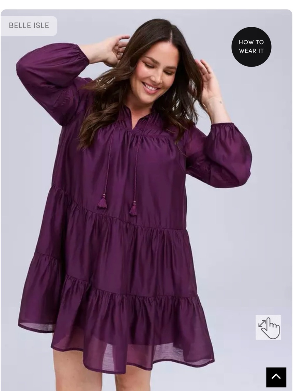Torrid Belle Isle Tiered Mini Dress